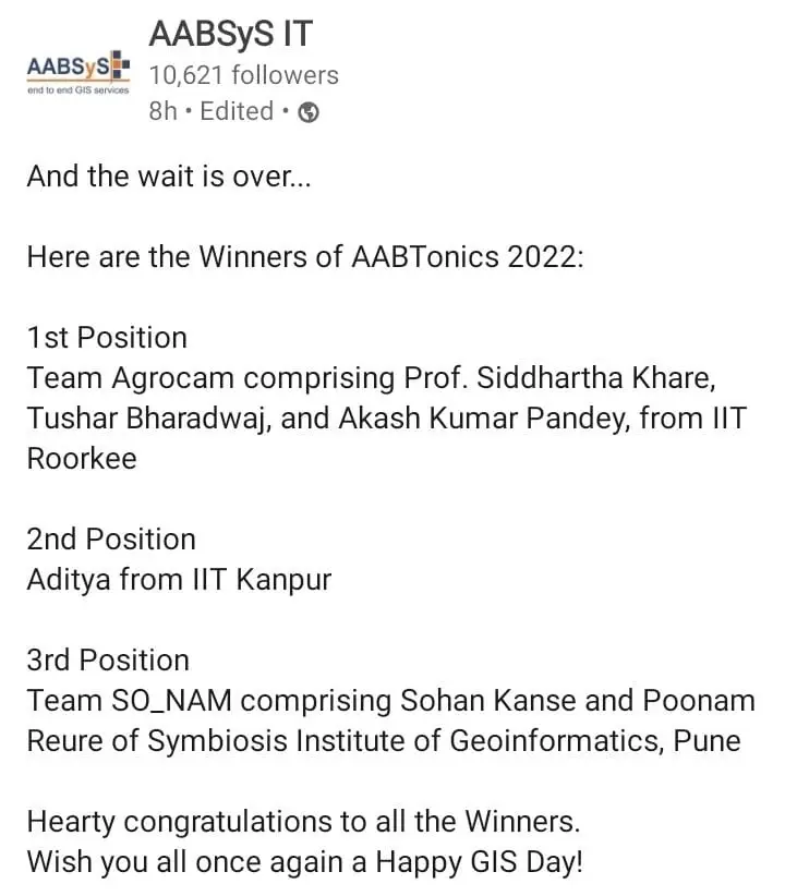 AABTonics 2022 — National Geospatial Startup Competition, photo 3 of 3